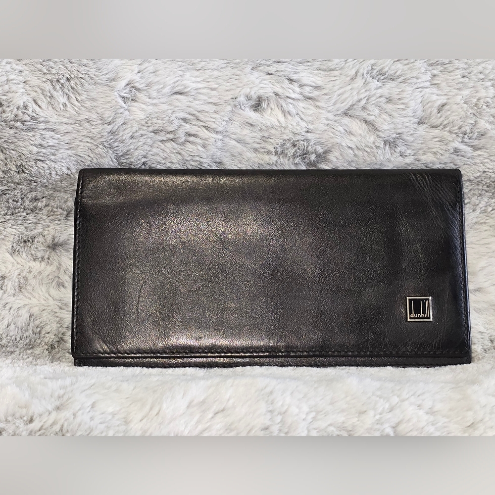 Dunhill Coat Black Leather‎ Wallet